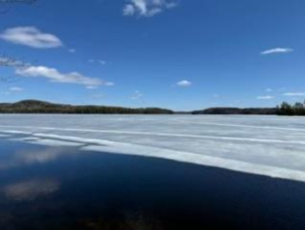 Percy lake ice melting